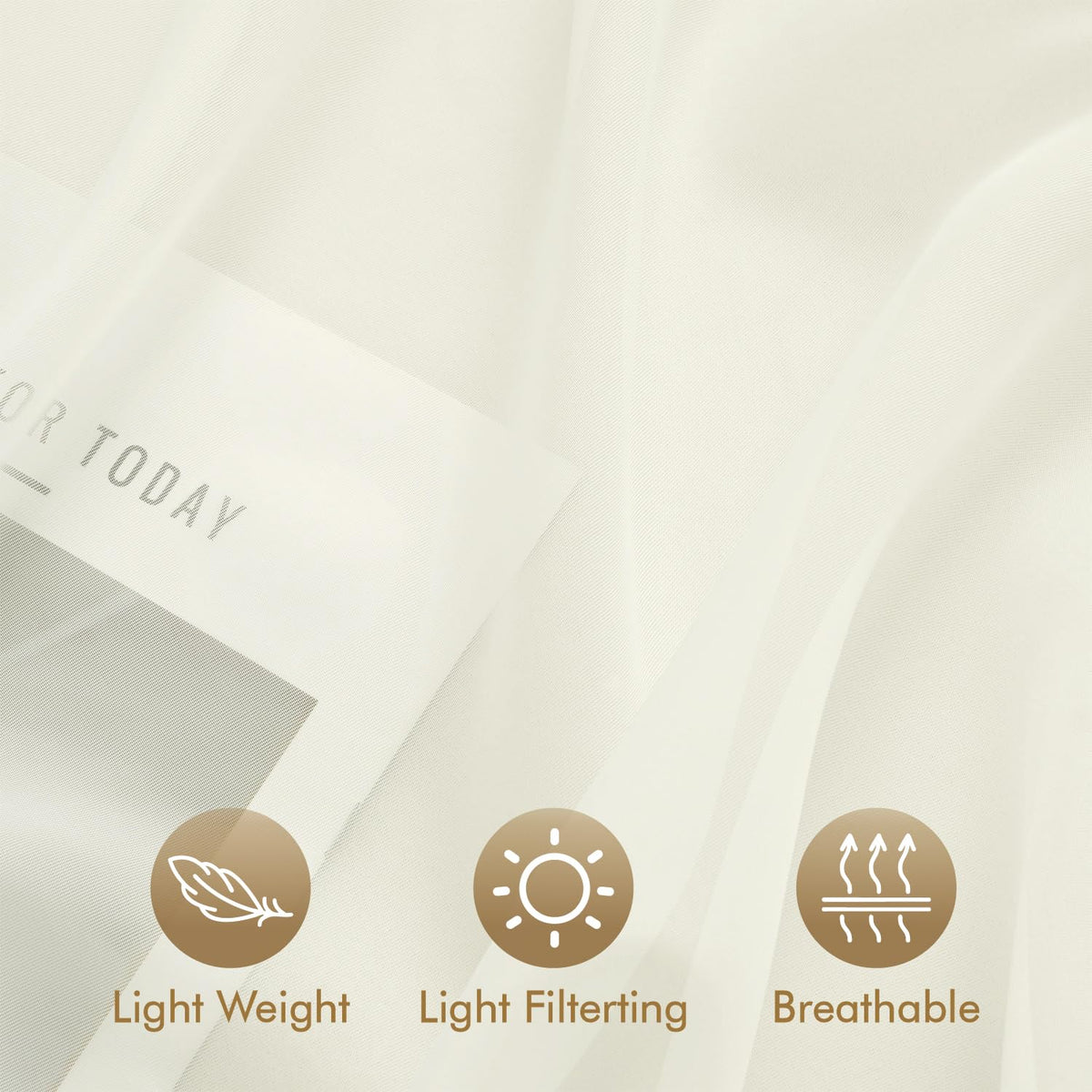 MIULEE easy care washable outdoor curtain for cold water wash