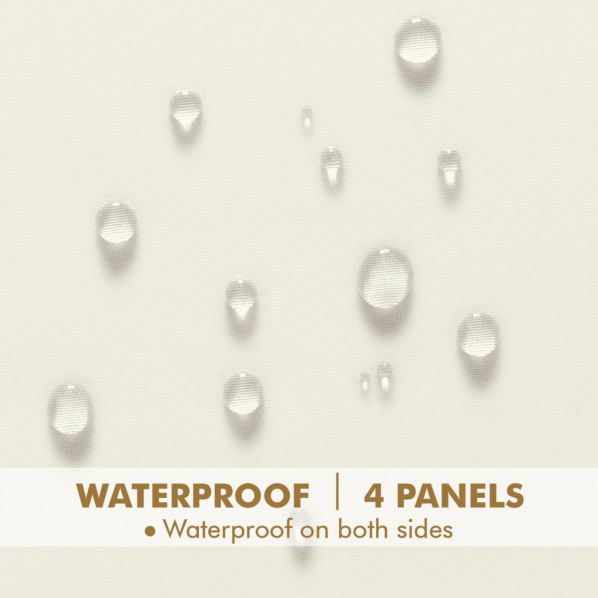 MIULEE quick dry fabric curtain ready after outdoor rain or splash