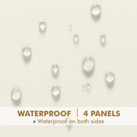 MIULEE quick dry fabric curtain ready after outdoor rain or splash