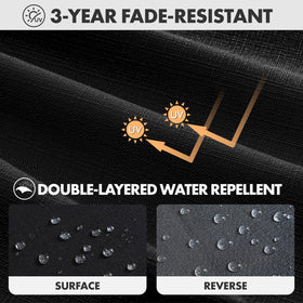 MIULEE waterproof cushion with DWR and TPU lining for year-round use