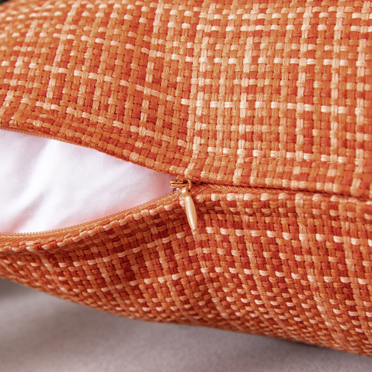 MIULEE orange cushion cover surface with water-bead effect for splash protection