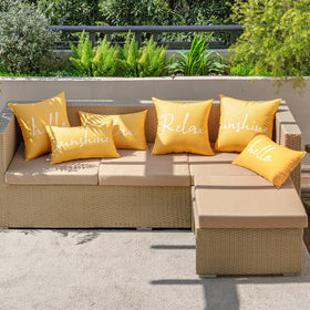 MIULEE outdoor pillow cover versatile for tent, patio, and garden seating