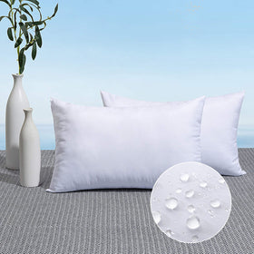 MIULEE outdoor pillow insert 12x24 ideal for patio seating.
