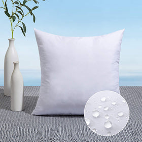 MIULEE outdoor pillow insert with water-resistant cover for patio seating