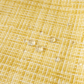 MIULEE outdoor pillow cover 20x20 yellow, side zip, easy insert removal.