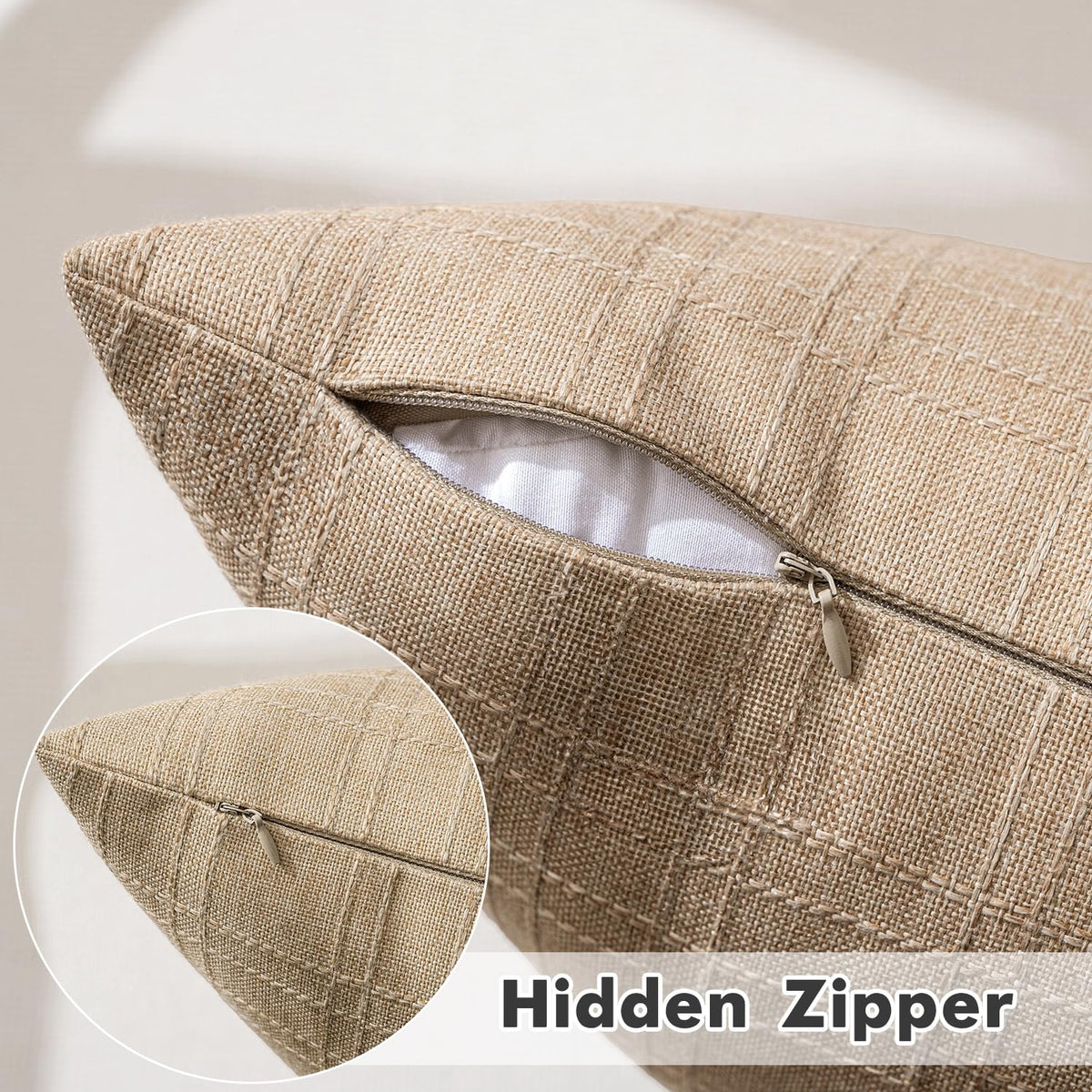 MIULEE PU-coated pillow cover protecting inserts from splashes