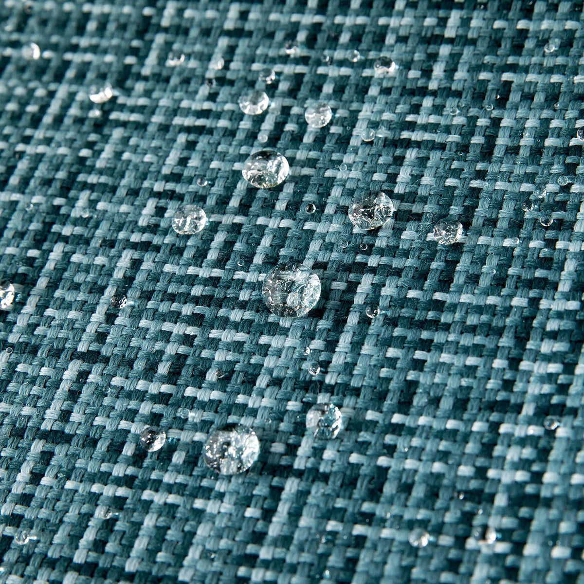 MIULEE teal pillow cover close-up highlights invisible zipper for easy insert.