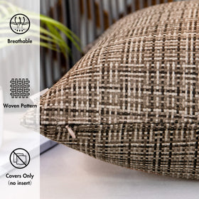 MIULEE brown texture close-up showing durable PU coating for outdoor use