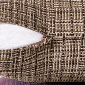 MIULEE brown outdoor-use pillow cover shown on a chair outdoors, versatile decor