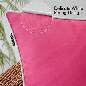 MIULEE pack of 2 outdoor pillow covers for quick style changes.