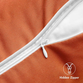 MIULEE pack of two burnt orange pillow covers ideal for seasonal swaps
