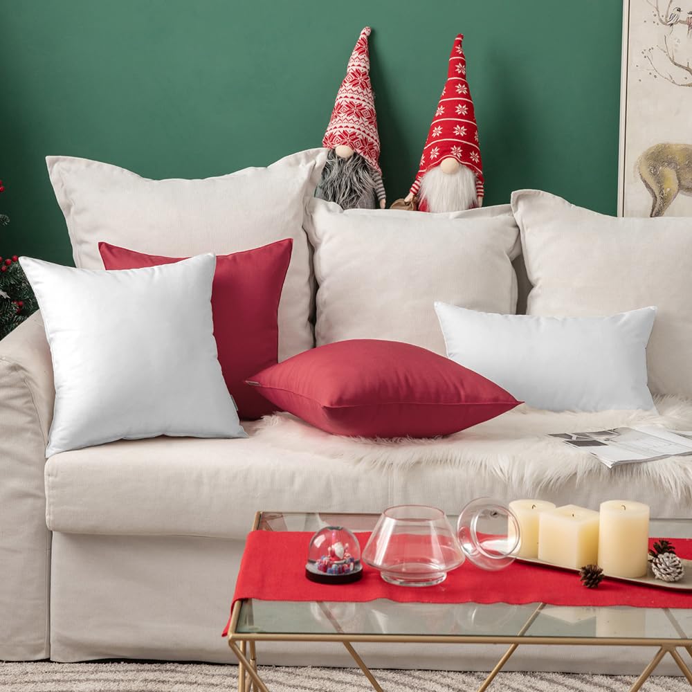 MIULEE decorative pillow covers for tents, patios, and couches.