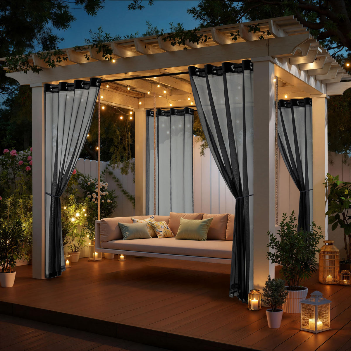 MIULEE easy care curtain can be machine washed and air dried for quick upkeep.