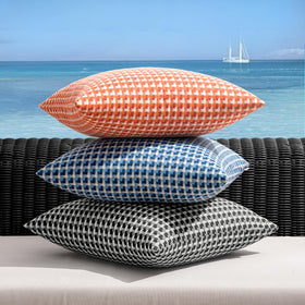 MIULEE orange 20x20 pillow cover brightens patios balconies and gardens