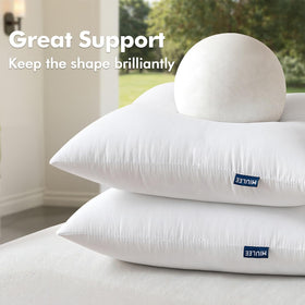 MIULEE patio decorative pillow insert complements garden furniture.
