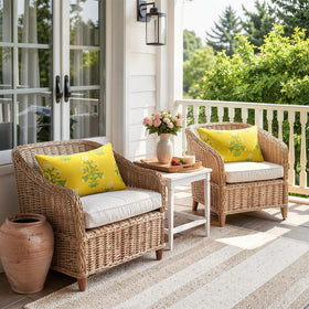 MIULEE patio sofa setup showcases versatile use on porch or garden seating.