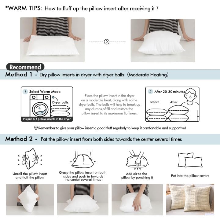 MIULEE pillow insert suitable for weddings and other celebrations.