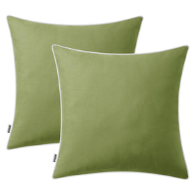 MIULEE sage green easy-care pillow cover machine washable