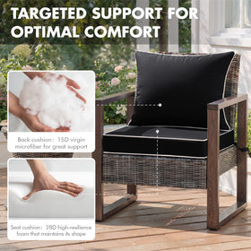 MIULEE seat cushion 28D high-resilience foam provides supportive, shape-retaining comfort.