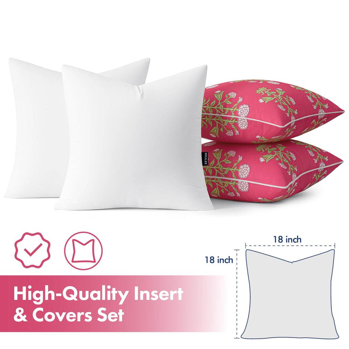 MIULEE UV-resistant cover 18x18 keeps colors vibrant in sun