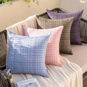 MIULEE water-resistant pillow cover with invisible zipper for easy insert.