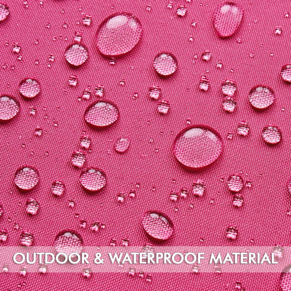 MIULEE waterproof canvas pillow cover showcases durable protection for garden seating.