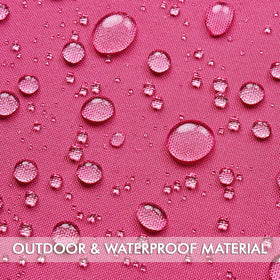 MIULEE waterproof canvas pillow cover showcases durable protection for garden seating.