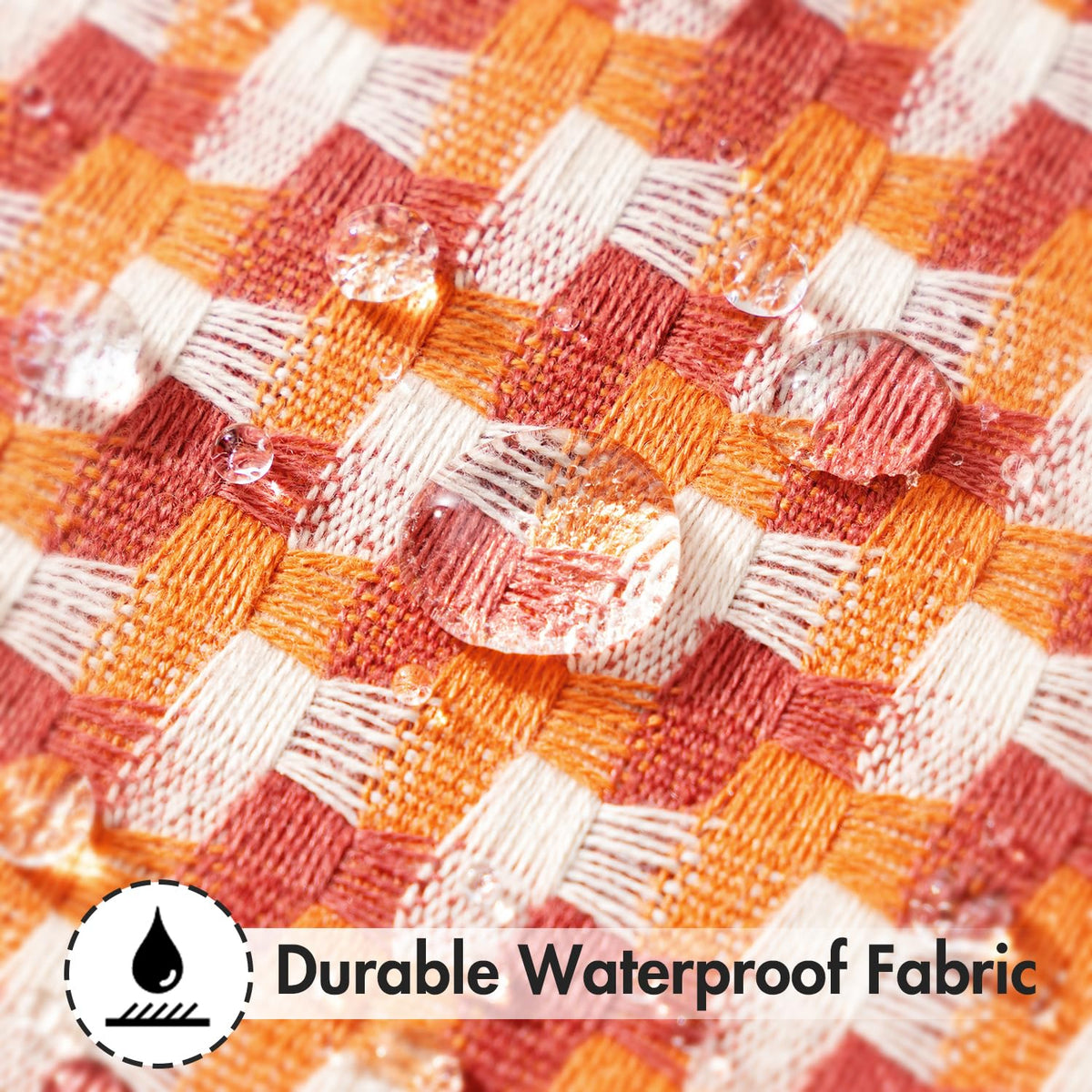 MIULEE waterproof pillow cover keeps inner filling dry during light rain on decks