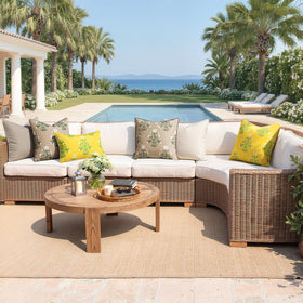 MIULEE waterproof PU-coated fabric for rain or shine outdoor cushions.