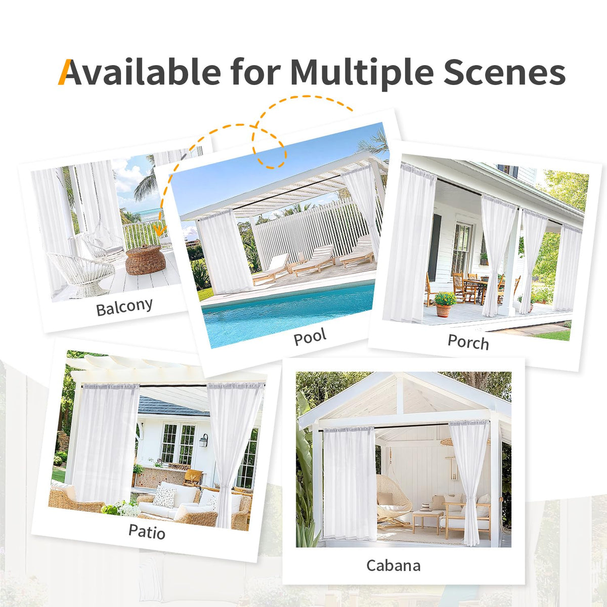 MIULEE weather-resistant curtains perform well in outdoor conditions.