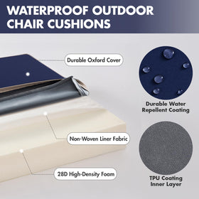 MIULEE white piping detail adds durable, polished edge.