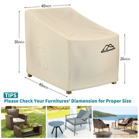 Miushion adjustable buckles and elastic drawstring keep covers in place.