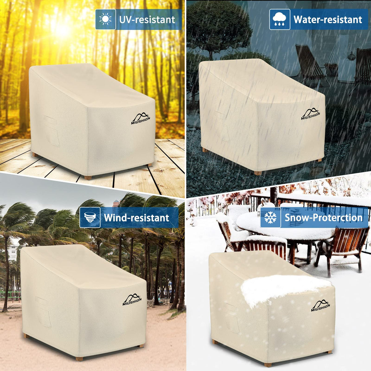 Miushion reinforced stitching enhances durability and resists wear over time.