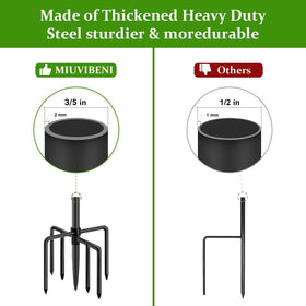 MIUVIBENI powder-coated finish resists rust for long-lasting outdoor use