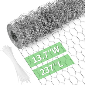 Miuwauer galvanized chicken wire with hexagonal mesh for garden fencing.