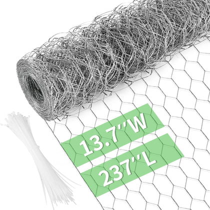 Miuwauer galvanized chicken wire with hexagonal mesh for garden fencing.