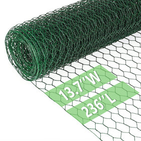 Miuwauer chicken wire 13.7x236 inch mesh for versatile garden fencing and enclosures.