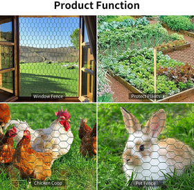 Miuwauer fence netting protects beds from pests and roaming pets