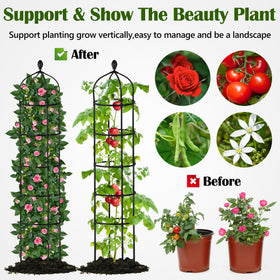 Miuwauer indoor-outdoor trellis suitable for light plants and pots