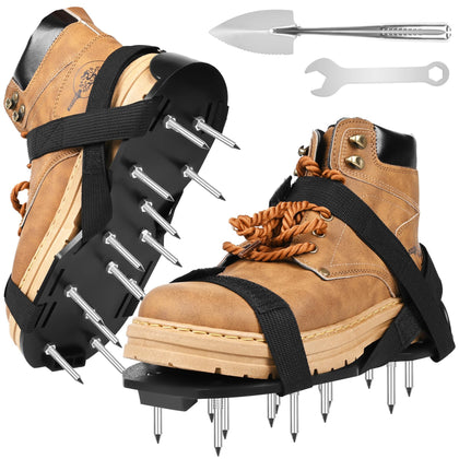 Miuwauer lawn aerator shoes with sturdy PP sole for stable walking and efficient aeration.