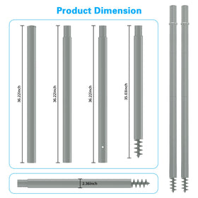 Miveda extension tubing delivers up to 12 ft height for larger sails