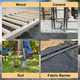 MIVIDE durable stakes used for plant support in garden applications.