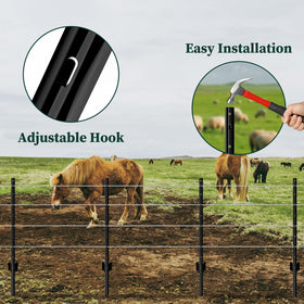 MIWEVRO 3-foot U-post used for garden fencing and barriers.