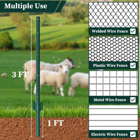 MIWEVRO adjustable welded tabs improve fence stability