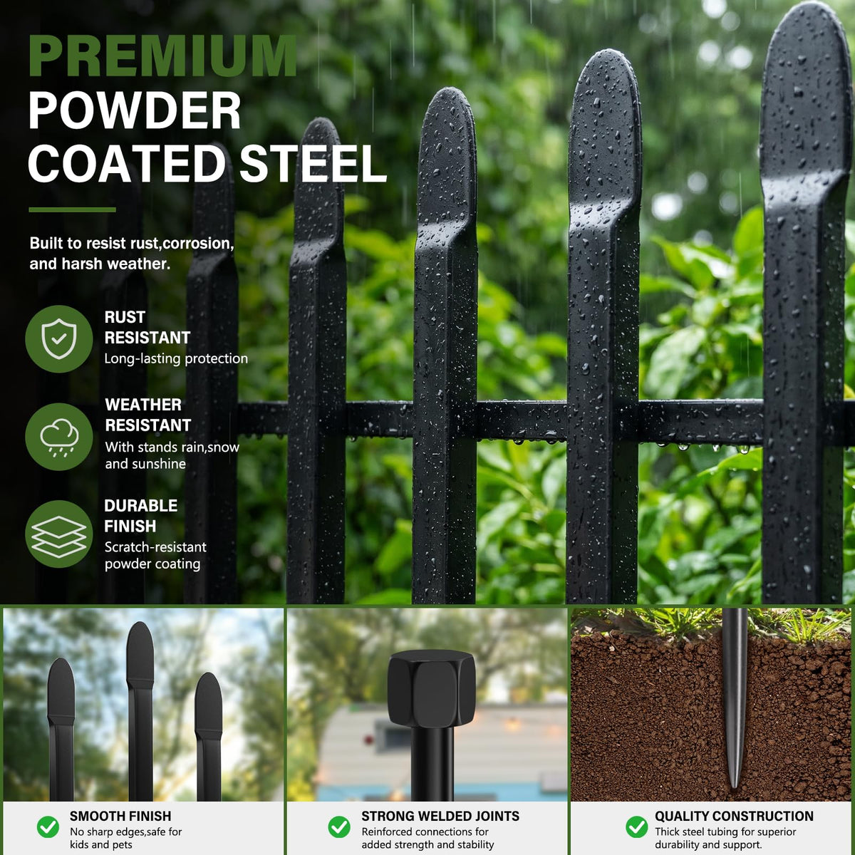 MIWEVRO dog barrier blocks under-fence gaps for pet-friendly yards