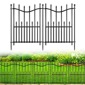 MIWEVRO no-dig garden fence panel assembly for quick setup