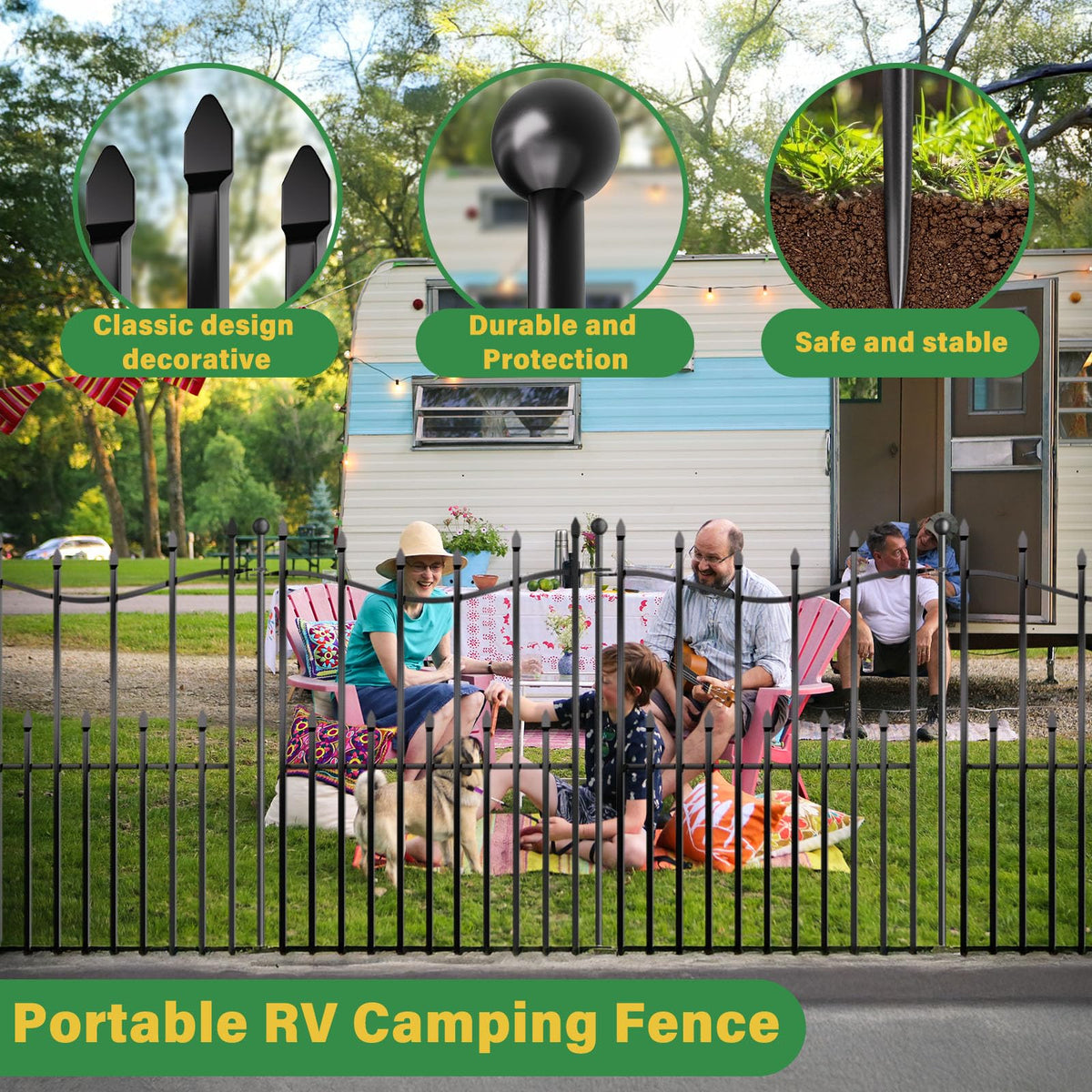 MIWEVRO temporary outdoor fence setup for seasonal changes
