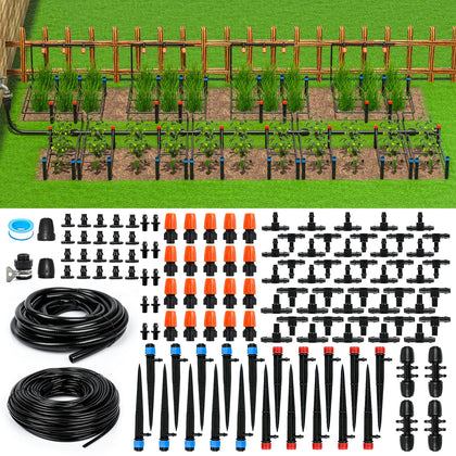 MIXC 226FT greenhouse drip kit full system for efficient watering of greenhouse beds