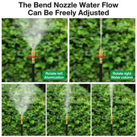 MIXC copper nozzles adjustable 360 degrees for varied spray patterns