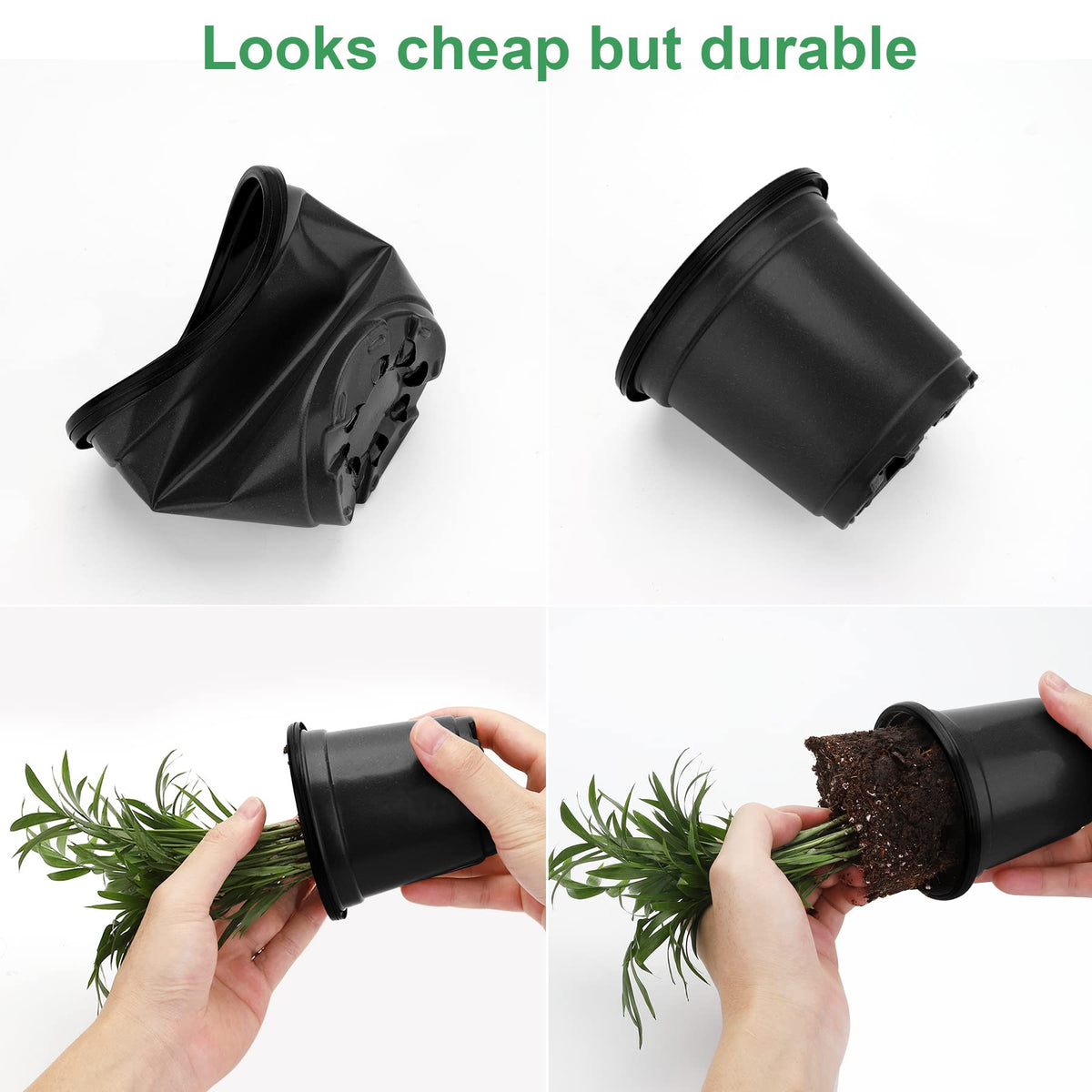 MIXC 4-inch humidity dome pot, side view, even warmth supports seedling development.